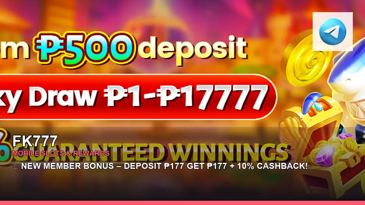 FK777 mobile slots promotion for Philippine players